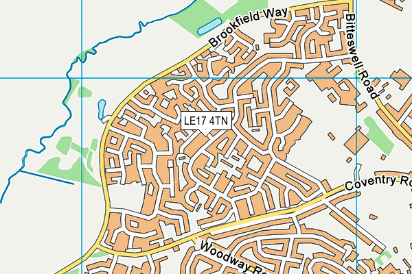 LE17 4TN map - OS VectorMap District (Ordnance Survey)