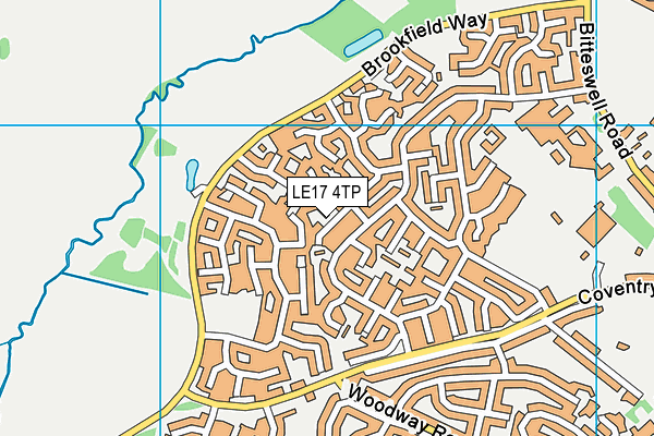 LE17 4TP map - OS VectorMap District (Ordnance Survey)