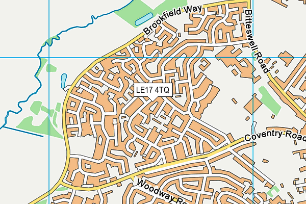 LE17 4TQ map - OS VectorMap District (Ordnance Survey)