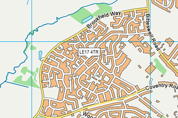 LE17 4TR map - OS VectorMap District (Ordnance Survey)