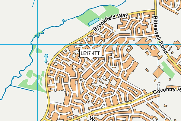 LE17 4TT map - OS VectorMap District (Ordnance Survey)