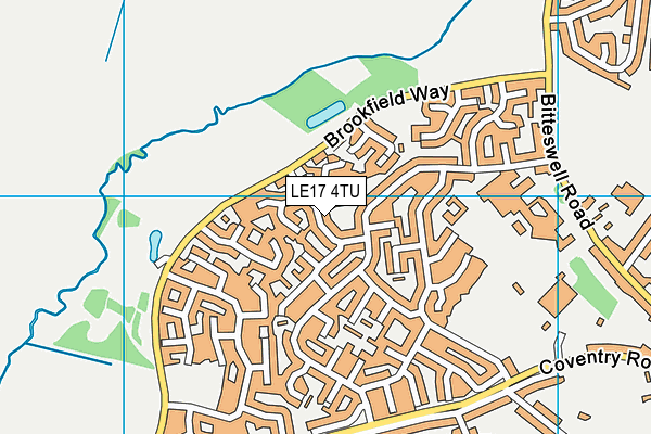 LE17 4TU map - OS VectorMap District (Ordnance Survey)