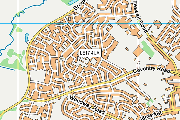 LE17 4UA map - OS VectorMap District (Ordnance Survey)