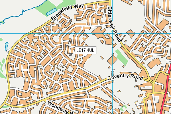 LE17 4UL map - OS VectorMap District (Ordnance Survey)