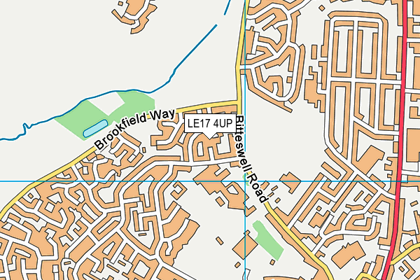 LE17 4UP map - OS VectorMap District (Ordnance Survey)