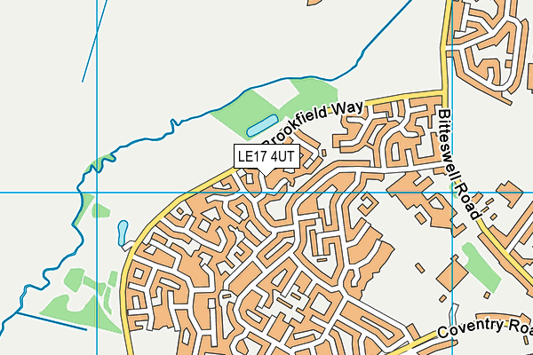 LE17 4UT map - OS VectorMap District (Ordnance Survey)