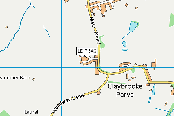 LE17 5AG map - OS VectorMap District (Ordnance Survey)