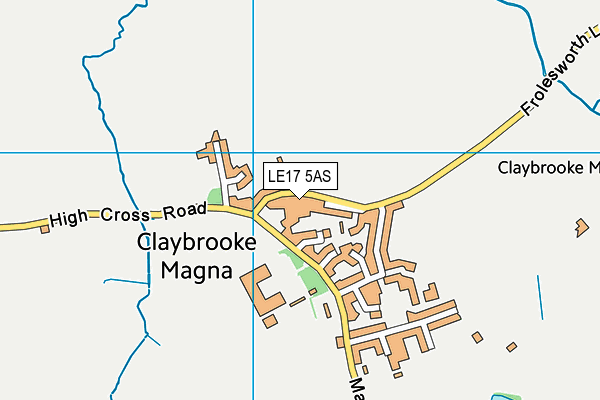 LE17 5AS map - OS VectorMap District (Ordnance Survey)