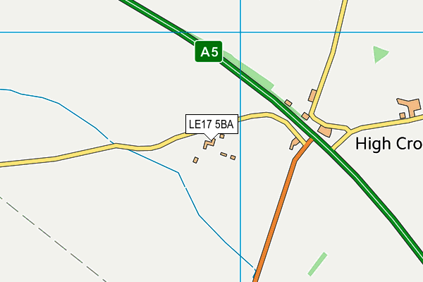 LE17 5BA map - OS VectorMap District (Ordnance Survey)