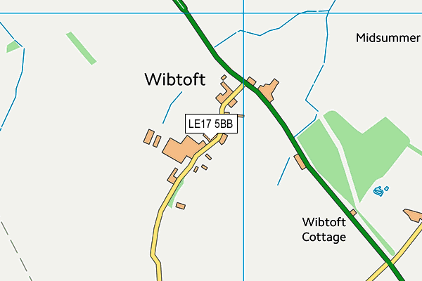 LE17 5BB map - OS VectorMap District (Ordnance Survey)