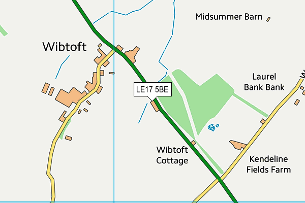 LE17 5BE map - OS VectorMap District (Ordnance Survey)