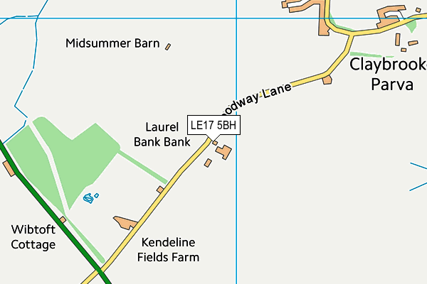 LE17 5BH map - OS VectorMap District (Ordnance Survey)