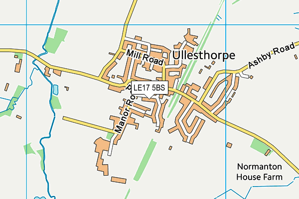 LE17 5BS map - OS VectorMap District (Ordnance Survey)