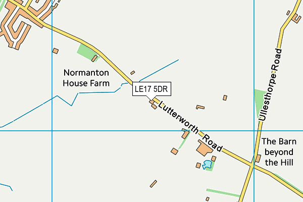 LE17 5DR map - OS VectorMap District (Ordnance Survey)