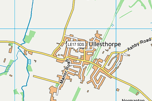LE17 5DS map - OS VectorMap District (Ordnance Survey)