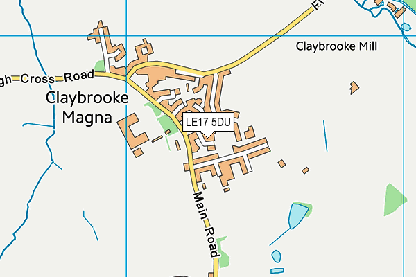 LE17 5DU map - OS VectorMap District (Ordnance Survey)