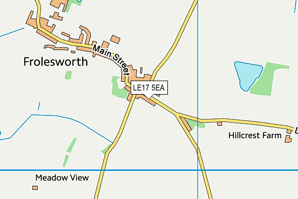 LE17 5EA map - OS VectorMap District (Ordnance Survey)