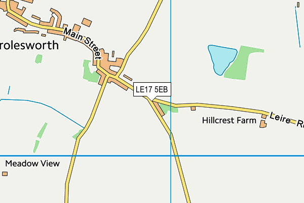 LE17 5EB map - OS VectorMap District (Ordnance Survey)