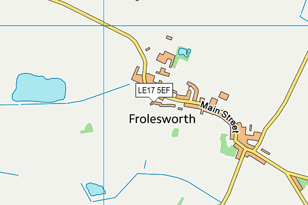 LE17 5EF map - OS VectorMap District (Ordnance Survey)