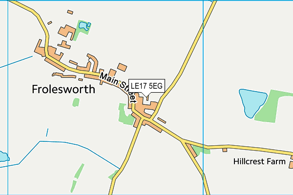 LE17 5EG map - OS VectorMap District (Ordnance Survey)