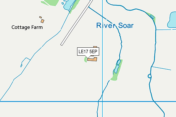 LE17 5EP map - OS VectorMap District (Ordnance Survey)