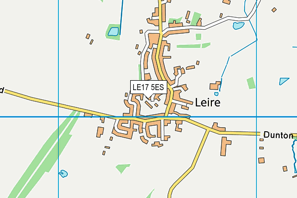 LE17 5ES map - OS VectorMap District (Ordnance Survey)