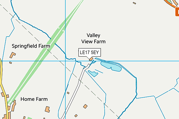 LE17 5EY map - OS VectorMap District (Ordnance Survey)