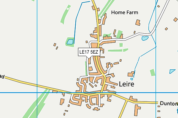 LE17 5EZ map - OS VectorMap District (Ordnance Survey)