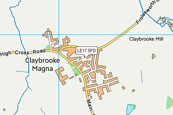 LE17 5FD map - OS VectorMap District (Ordnance Survey)