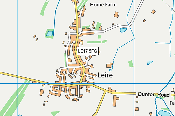 LE17 5FG map - OS VectorMap District (Ordnance Survey)