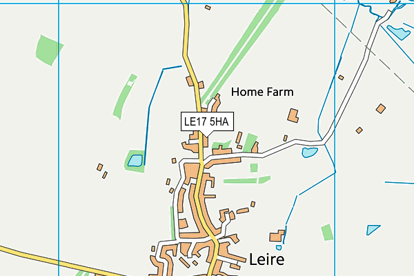 LE17 5HA map - OS VectorMap District (Ordnance Survey)