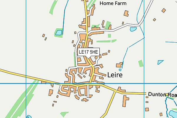 LE17 5HE map - OS VectorMap District (Ordnance Survey)