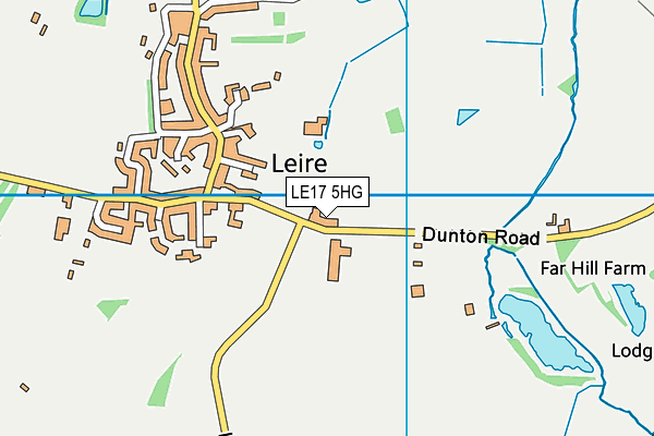 LE17 5HG map - OS VectorMap District (Ordnance Survey)