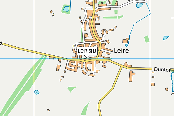 LE17 5HJ map - OS VectorMap District (Ordnance Survey)