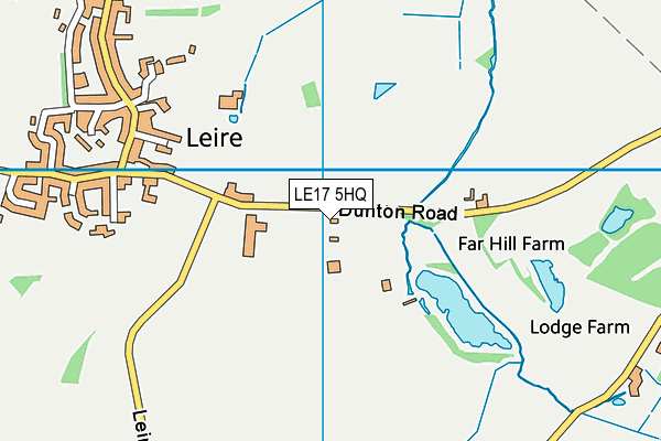 LE17 5HQ map - OS VectorMap District (Ordnance Survey)