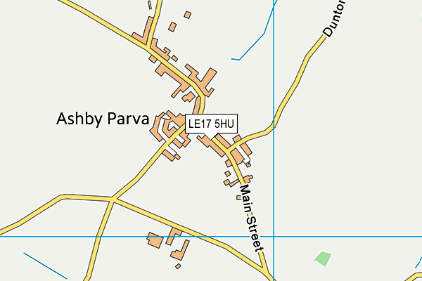 LE17 5HU map - OS VectorMap District (Ordnance Survey)
