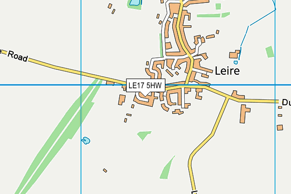 LE17 5HW map - OS VectorMap District (Ordnance Survey)