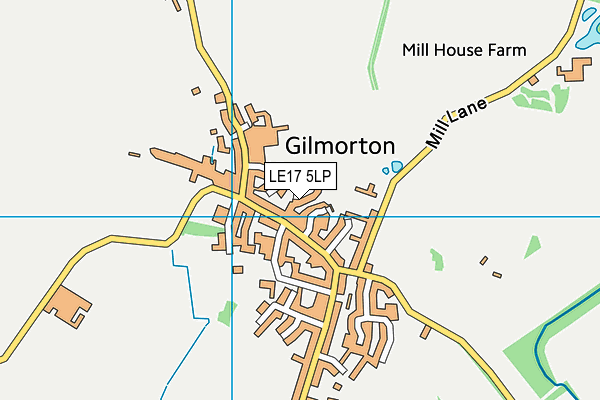 LE17 5LP map - OS VectorMap District (Ordnance Survey)