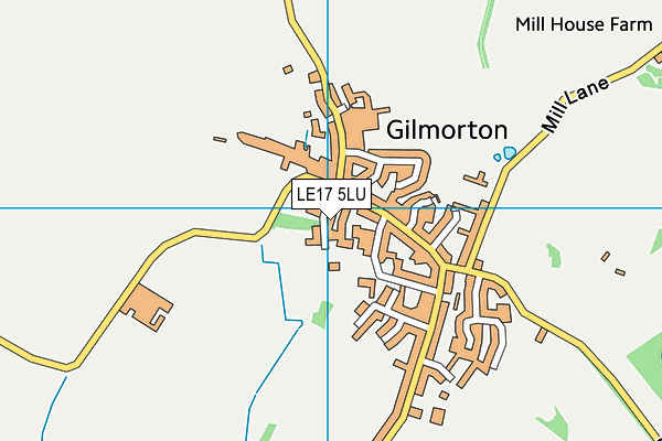 LE17 5LU map - OS VectorMap District (Ordnance Survey)