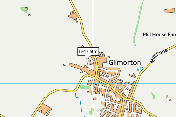 LE17 5LY map - OS VectorMap District (Ordnance Survey)