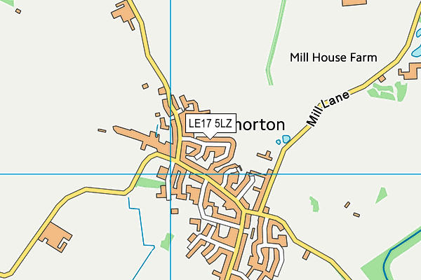 LE17 5LZ map - OS VectorMap District (Ordnance Survey)