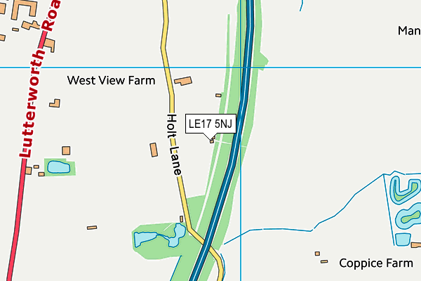 LE17 5NJ map - OS VectorMap District (Ordnance Survey)
