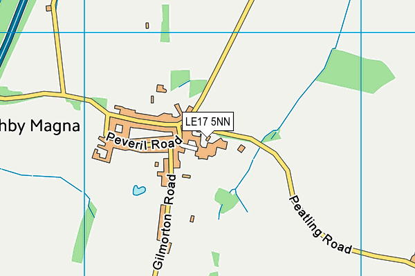 LE17 5NN map - OS VectorMap District (Ordnance Survey)