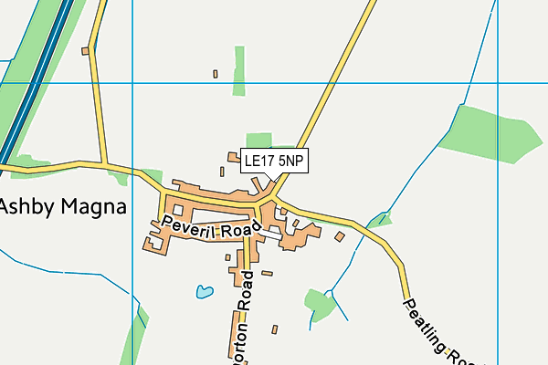 LE17 5NP map - OS VectorMap District (Ordnance Survey)