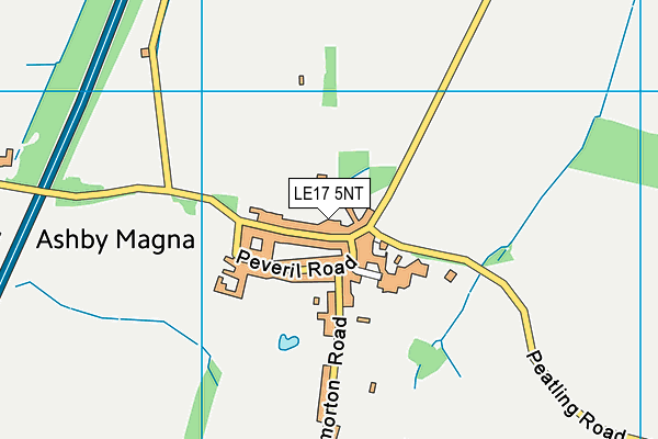 LE17 5NT map - OS VectorMap District (Ordnance Survey)