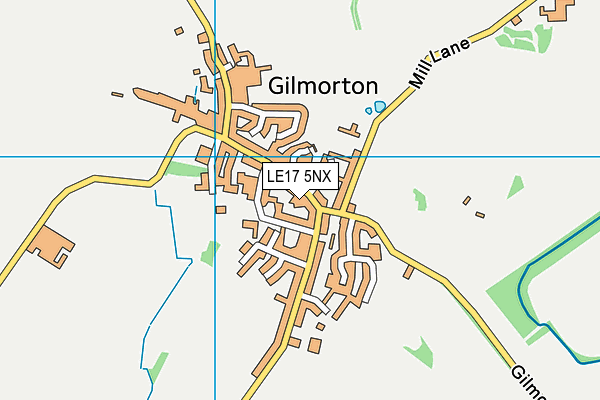 LE17 5NX map - OS VectorMap District (Ordnance Survey)