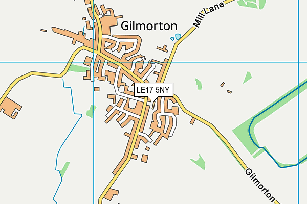 LE17 5NY map - OS VectorMap District (Ordnance Survey)