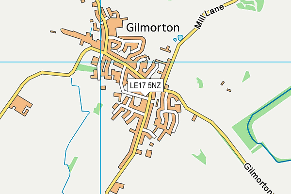 LE17 5NZ map - OS VectorMap District (Ordnance Survey)