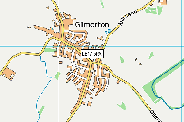 LE17 5PA map - OS VectorMap District (Ordnance Survey)