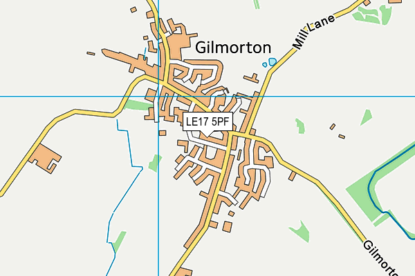 LE17 5PF map - OS VectorMap District (Ordnance Survey)